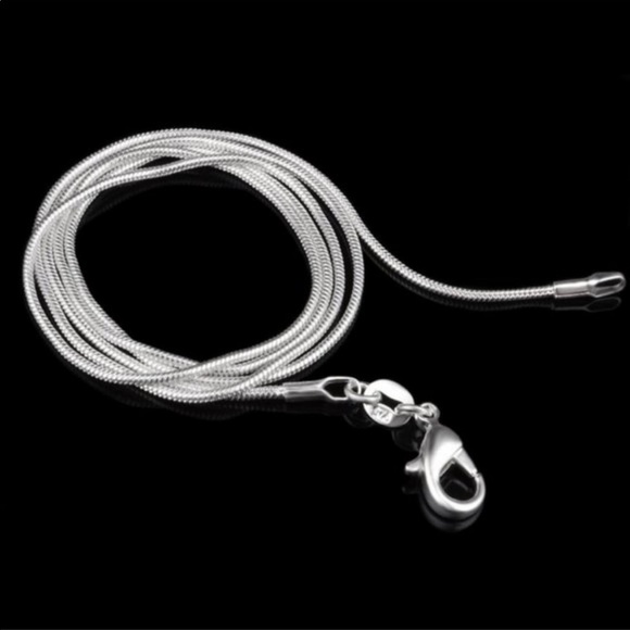 SNAKE 925 STERLING SILVER CHAIN NECKLACE - Picture 4 of 5